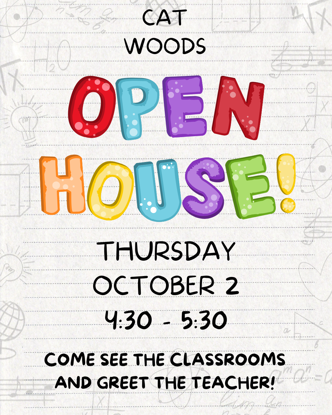Cat Woods Open House